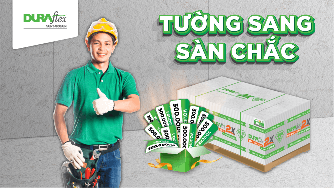 Cơ hội nhận phiếu mua hàng cho thầu thợ thi công DURA trên toàn quốc