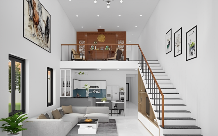 150+ Mẫu nhà cấp 4 gác lửng 200 triệu đẹp, siêu tiện nghi, hiện đại
