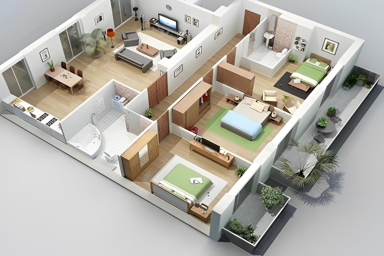 Top 20 bản vẽ nhà cấp 4 3 phòng ngủ 100m2 được yêu thích 2025