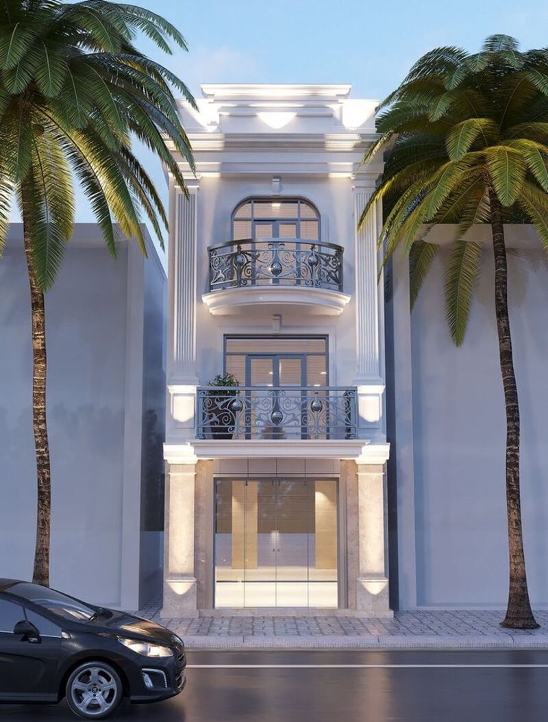 55+ Mẫu nhà ống tân cổ điển 3 tầng đẹp, sang trọng, thời thượng nhất 2025