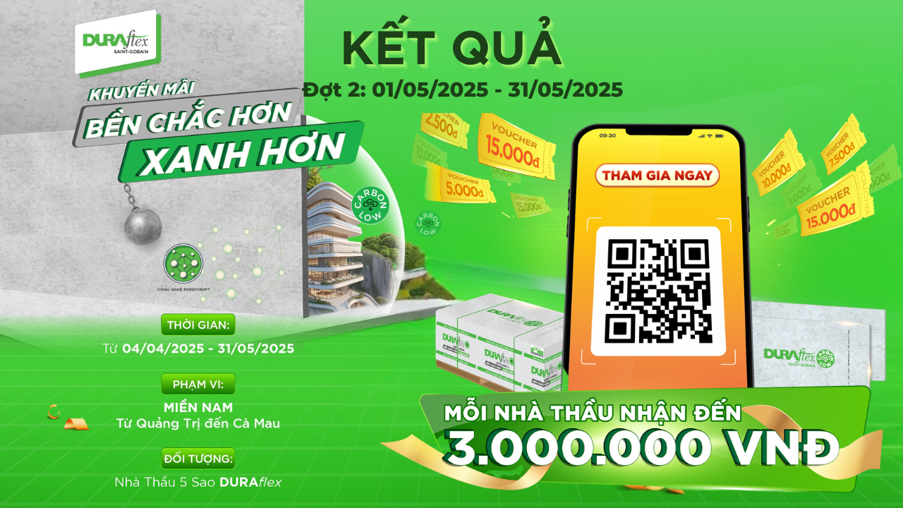 Miền Nam | Kết Quả CTKM Bền Chắc Hơn Xanh Hơn Đợt 2 (01/05/2025 - 31/05/2025)