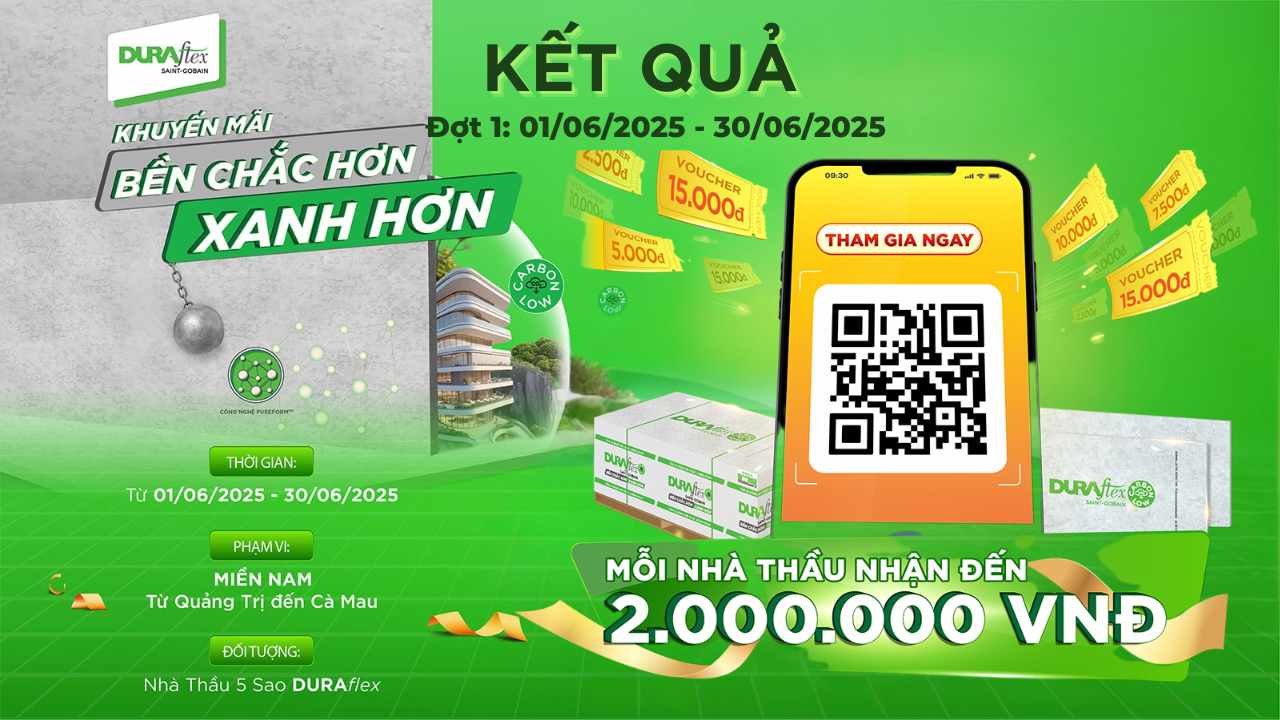 Miền Nam | Kết Quả CTKM Bền Chắc Hơn Xanh Hơn Đợt 1 (01/06/2025 - 30/06/2025)