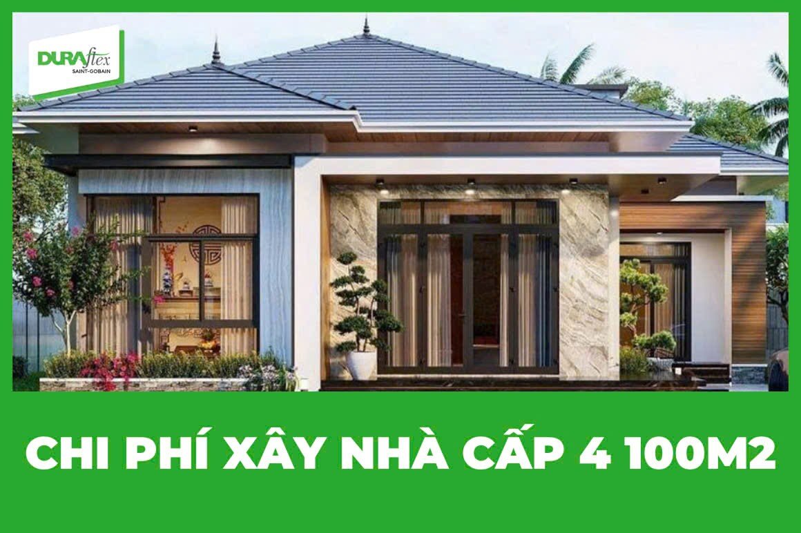 chi phí xây nhà cấp 4 100m2