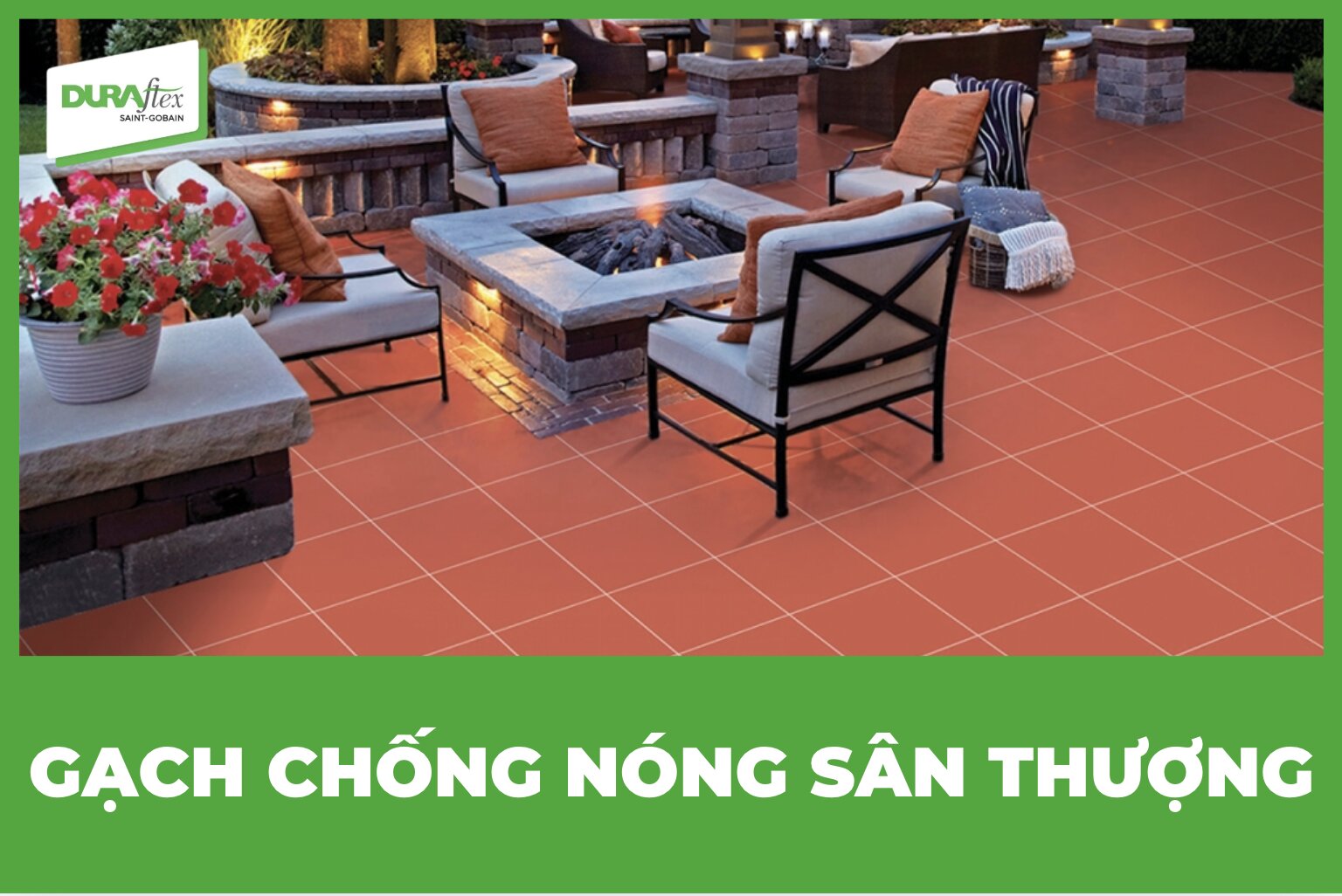 Gạch chống nóng sân thượng