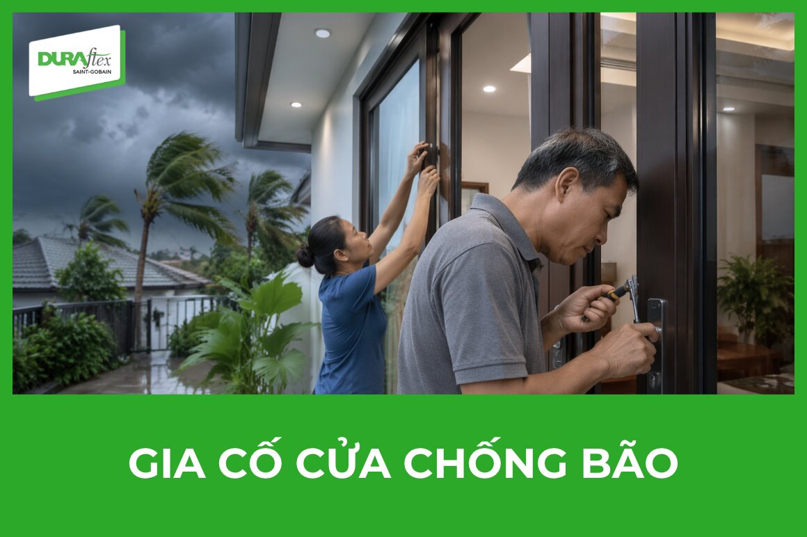 Gia cố cửa chống bão