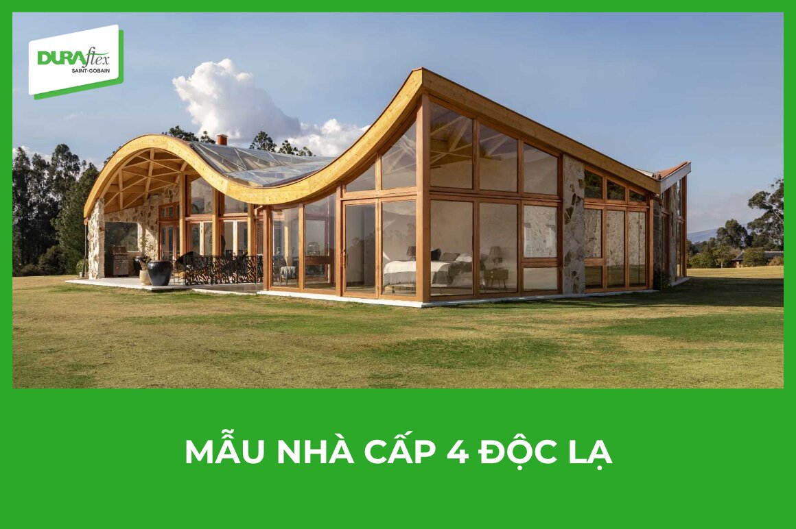 mẫu nhà cấp 4 độc lạ