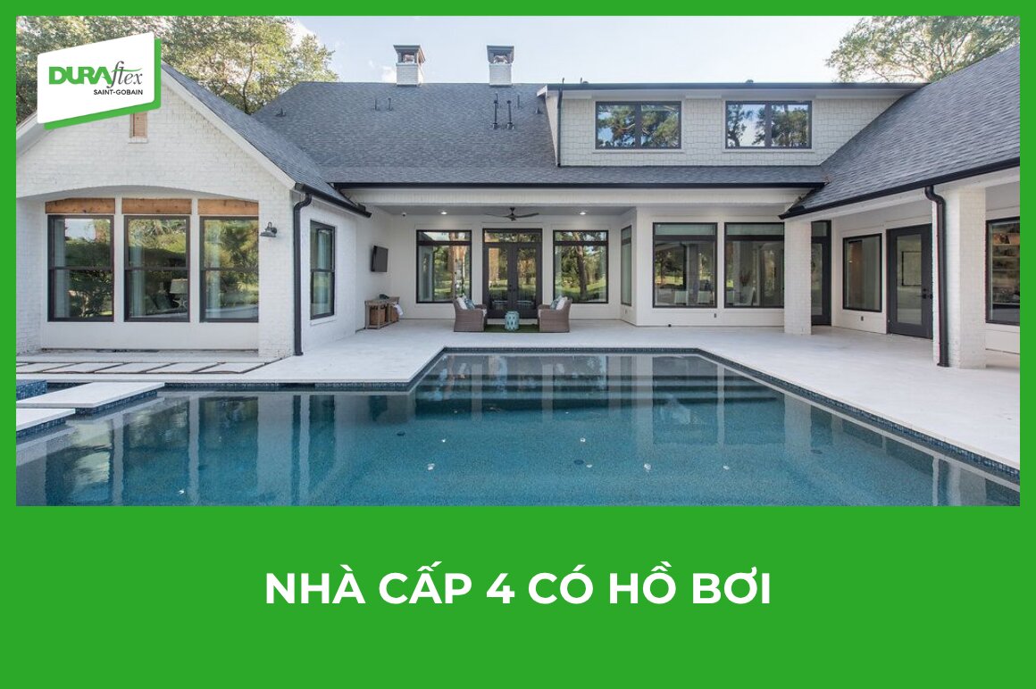 Nhà cấp 4 có hồ bơi