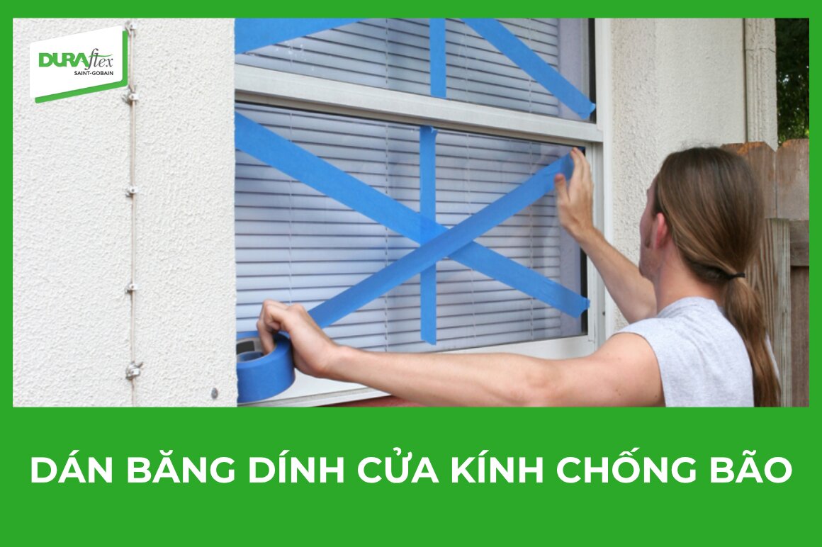 Dán băng dính cửa kính chống bão có thật sự hiệu quả