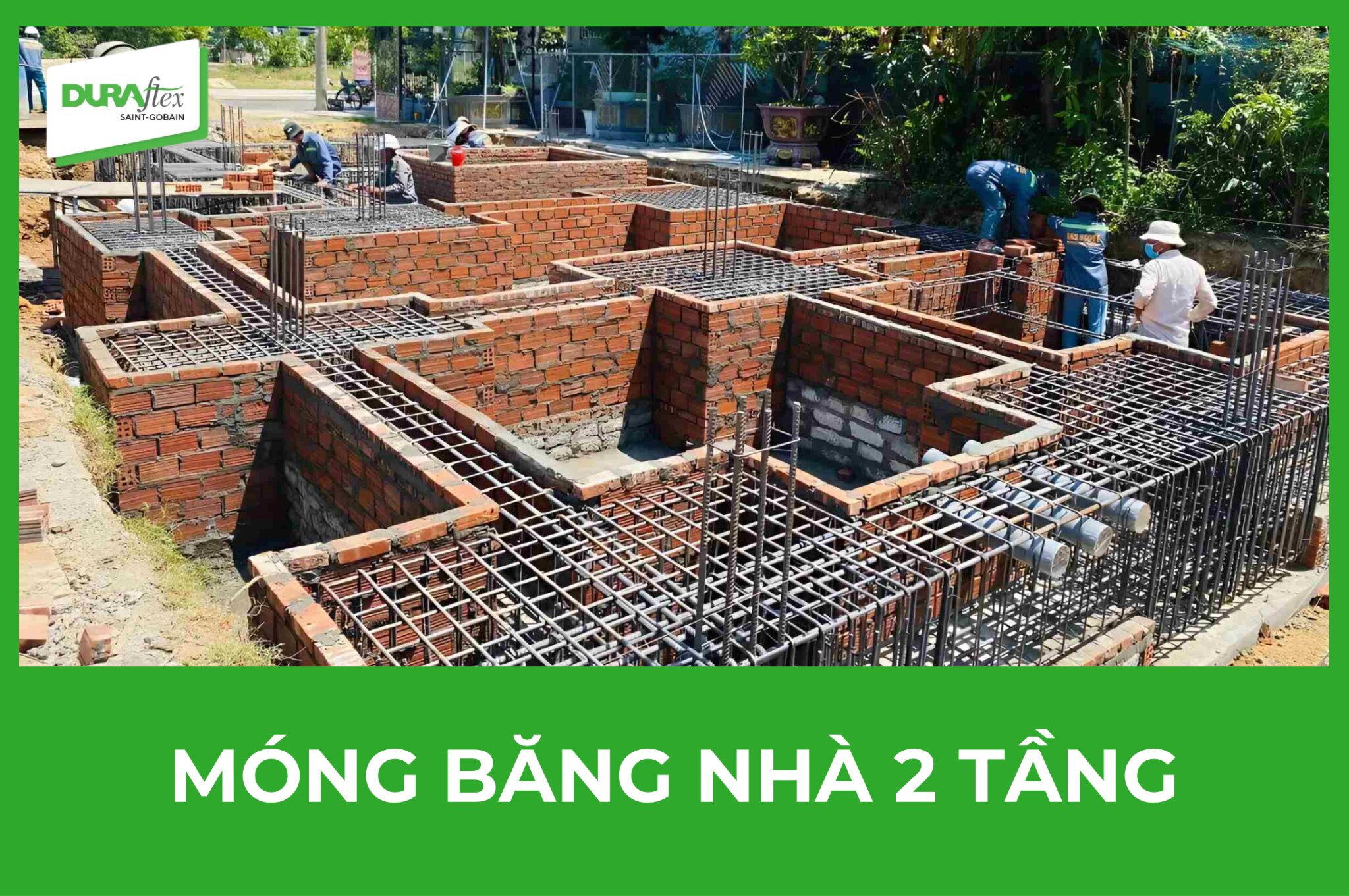 Móng băng nhà 2 tầng