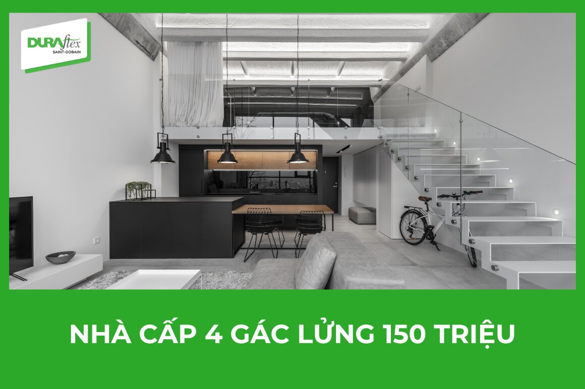 Nhà cấp 4 gác lửng 150 triệu