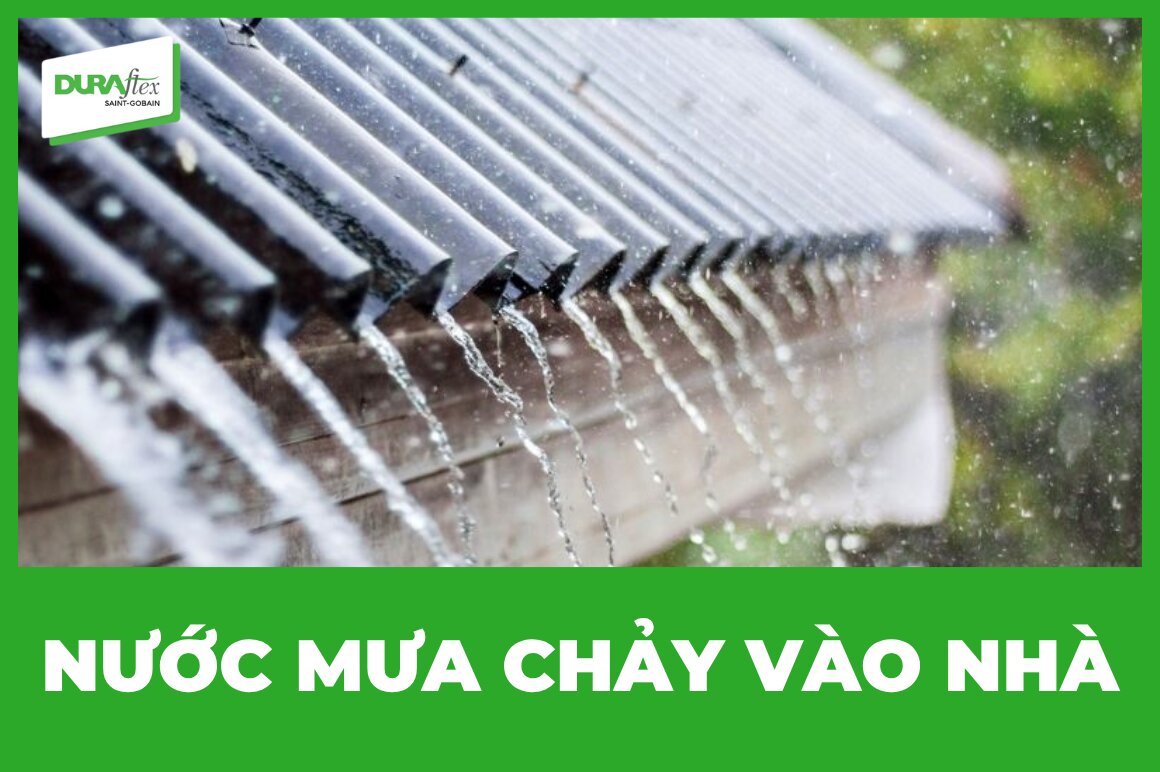 Hướng dẫn xử lý nước mưa chảy vào nhà