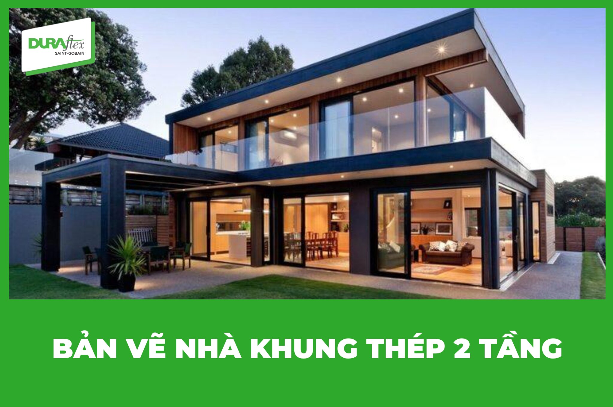 Bản vẽ nhà khung thép 2 tầng
