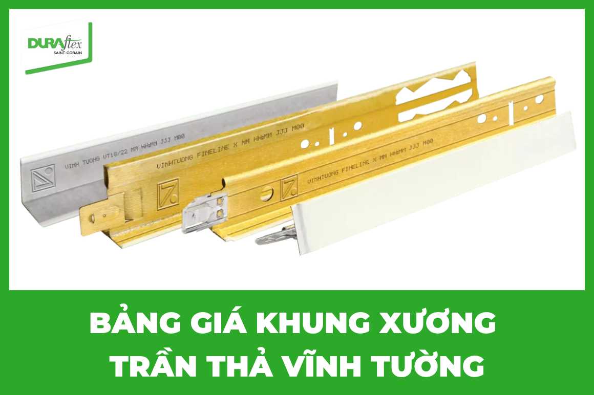 Bảng giá khung xương trần thả vĩnh tường