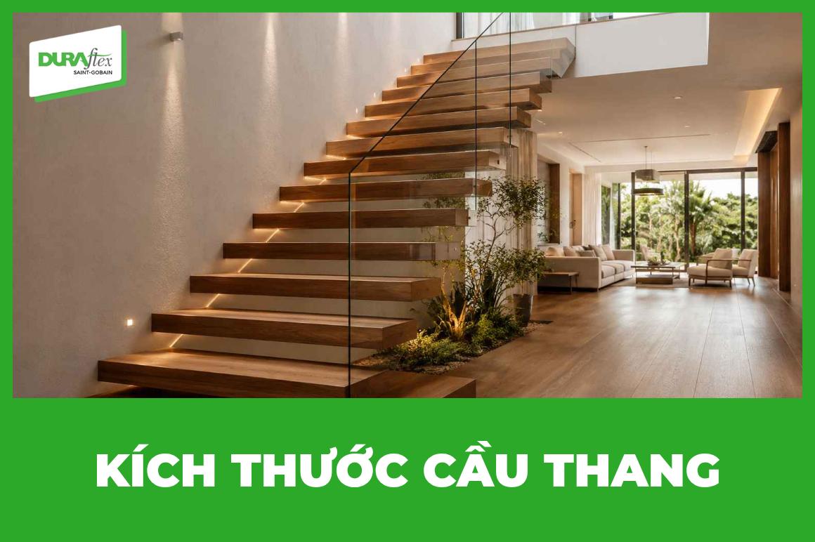 Kích thước cầu thang tiêu chuẩn khi xây dựng nhà ở
