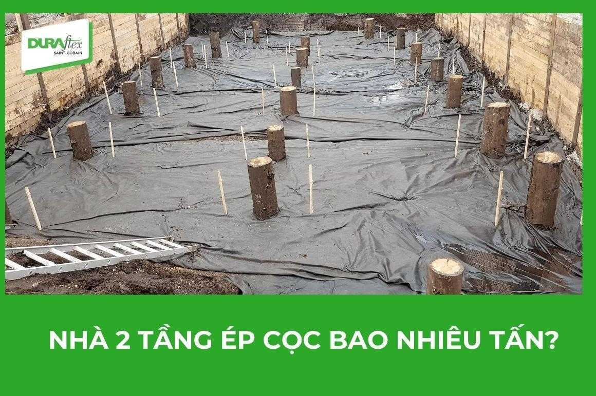 Nhà 2 tầng ép cọc bao nhiêu tấn
