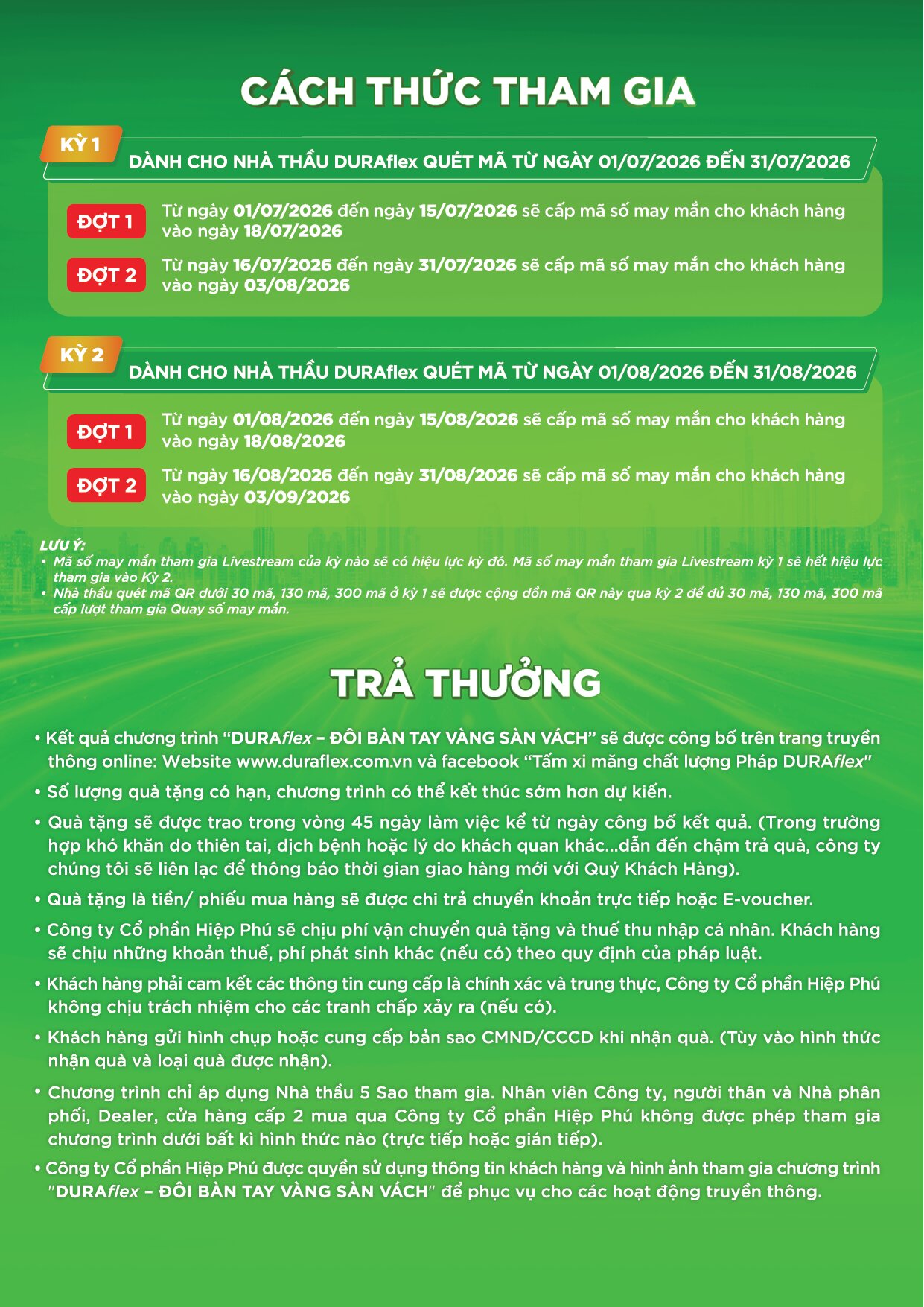 [MIỀN NAM] CHƯƠNG TRÌNH KHUYẾN MÃI ĐÔI BÀN TAY VÀNG - TRI ÂN NHÀ THẦU MỚI  (CHƯA THAM GIA NHÀ THẦU 5 SAO)