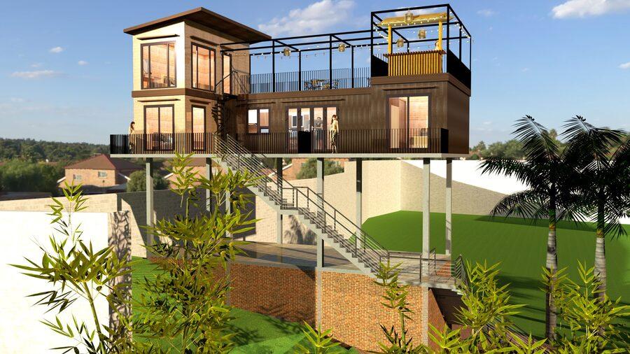 Mẫu quán cà phê lắp ghép 30 triệu đẹp, thu hút, chi phí thấp