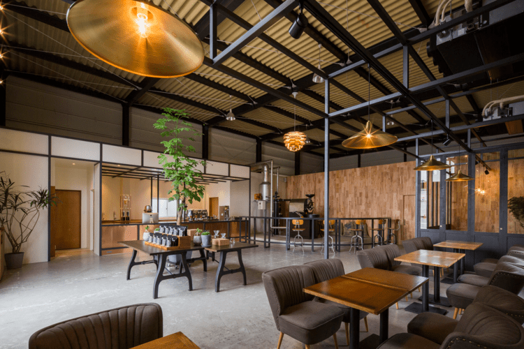 Mẫu quán cafe khung thép độc đáo, giá rẻ