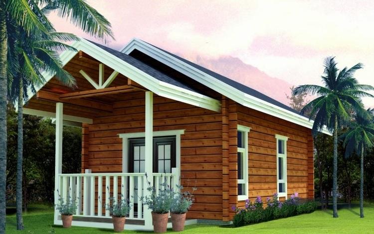 Mẫu nhà cấp 4 nông thôn bằng gỗ đơn giản, đẹp mắt với tấm vân gỗ DURAwood ốp tường trang trí