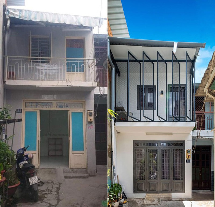 Mẫu cải tạo nhà phố mặt tiền hiện đại, đẹp