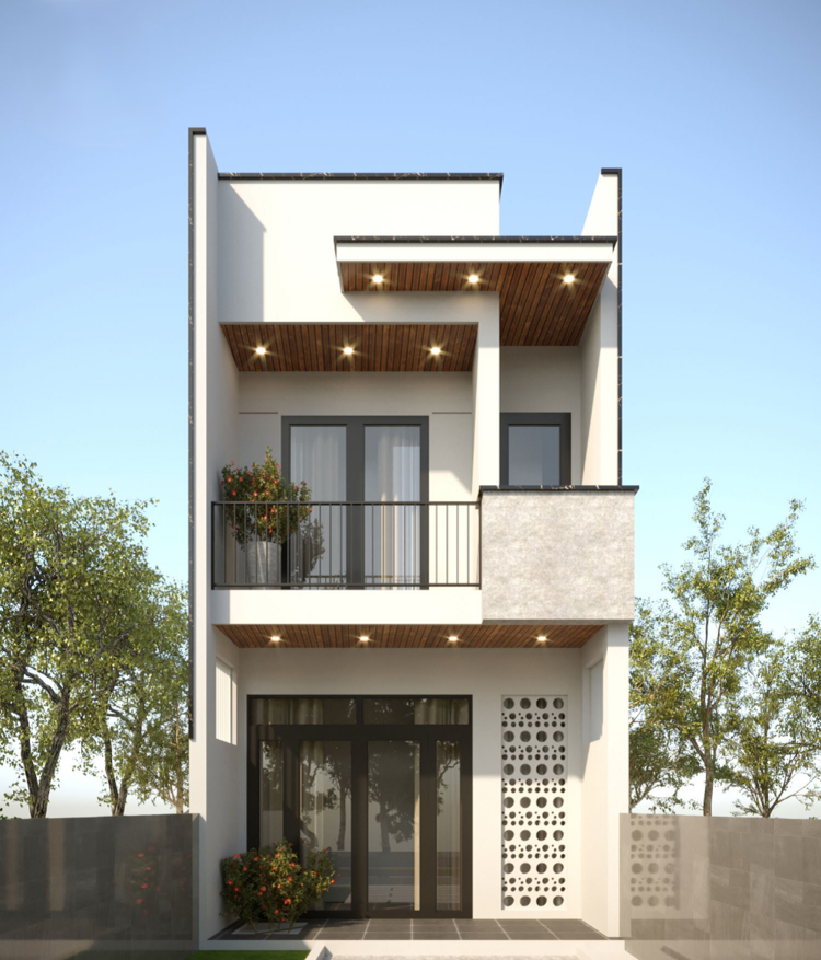 Mẫu nhà 2 tầng đẹp giá 700 triệu phong cách hiện đại 