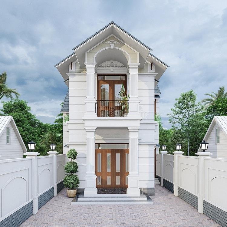 Mẫu nhà 2 tầng đẹp, hiện đại, tối giản 