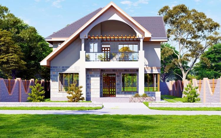 Mẫu nhà vườn đẹp 2 tầng ở nông thôn, gần gũi với thiên nhiên