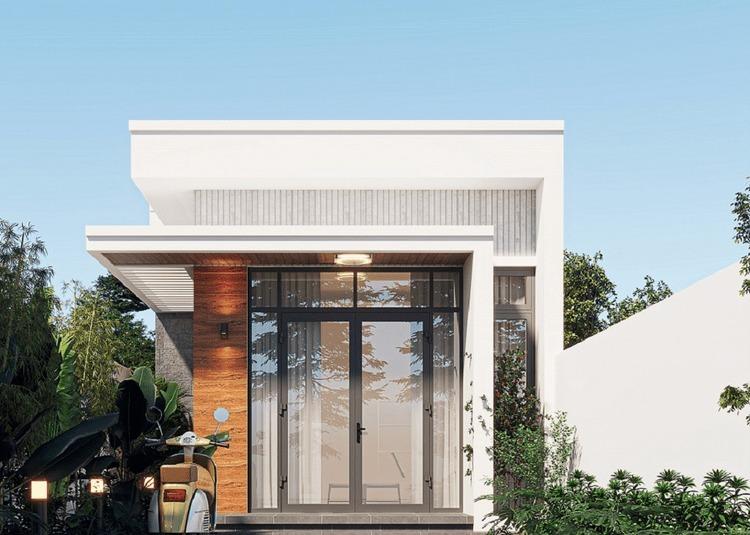 Mẫu nhà cấp 4 đẹp 5x20 gặp khó khăn trong việc bố trí công năng