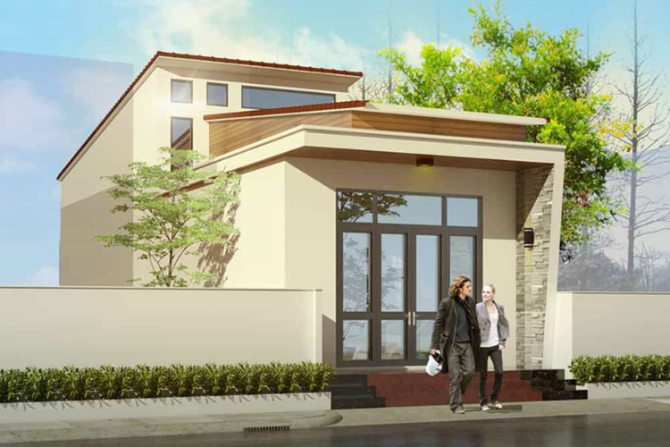 Mẫu nhà cấp 4 nông thôn 250 triệu có gác lửng