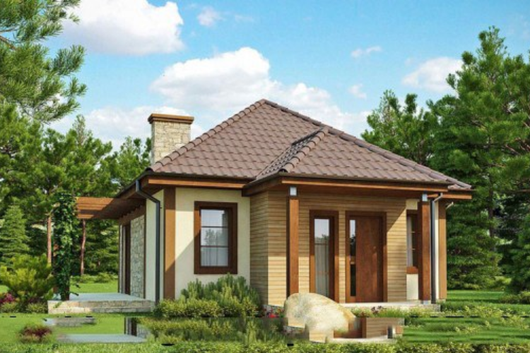 Mẫu nhà cấp 4 nông thôn 250 triệu có sân vườn thoáng mát