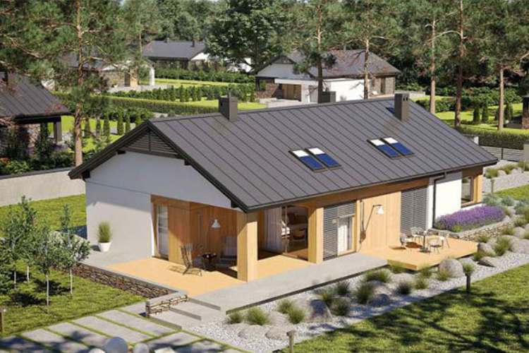 Mẫu nhà cấp 4 nông thôn 250 triệu mái tôn đẹp có sân vườn 