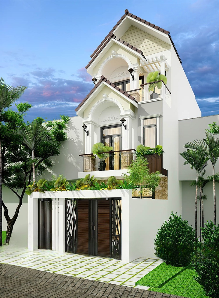 Mẫu nhà ống 3 tầng hiện đại, thiết kê độc đáo, ấn tượng