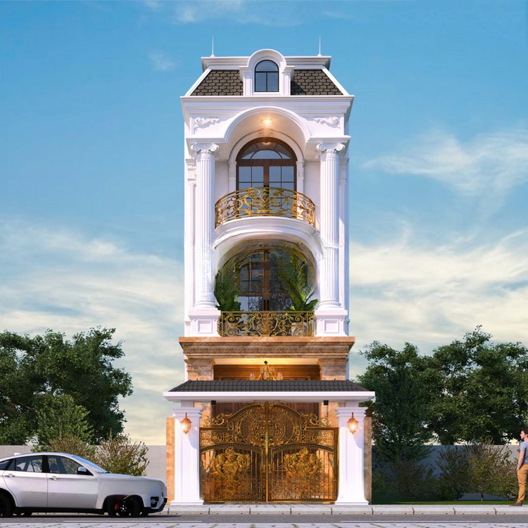 Mẫu nhà ống 3 tầng tân cổ điển là xu hướng kiến trúc của năm 2026