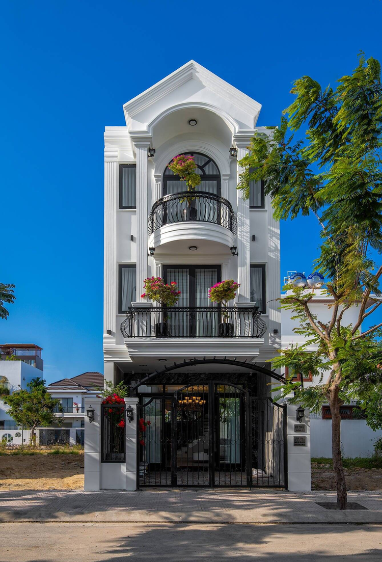 Mẫu nhà ống 3 tầng hiện đại, tân cổ điển