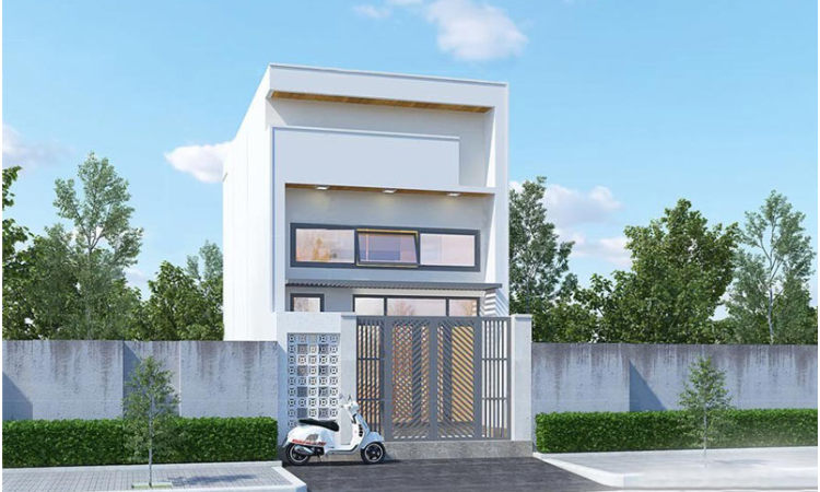 Mẫu nhà cấp 4 đẹp 5x20 giá 200 triệu có gác lửng