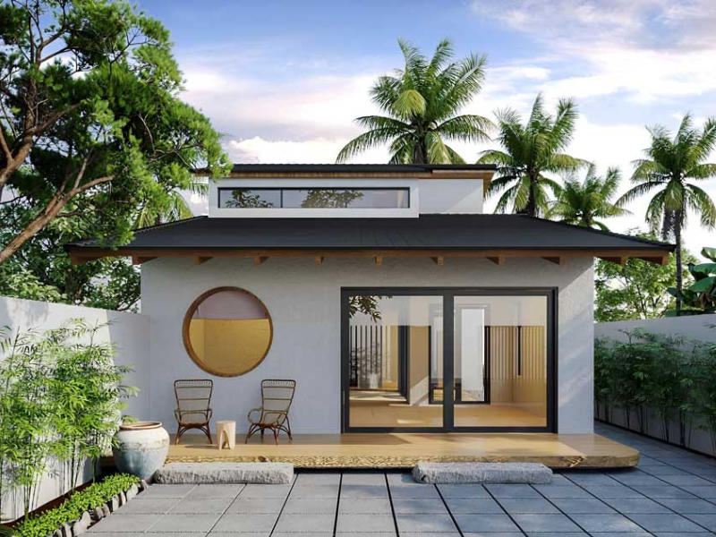 Thiết kế nhà cấp 4 đẹp giá rẻ 300 triệu với không gian mở