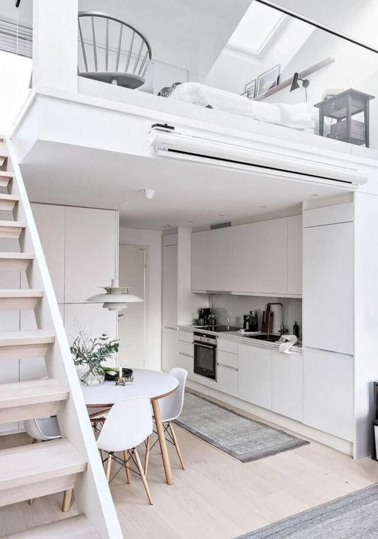 Mẫu nhà cấp 4 gác lửng đẹp 200 triệu phong cách Bắc Âu