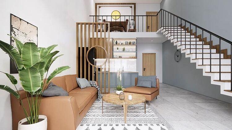 Mẫu nhà cấp 4 gác lửng 200 triệu có phòng thờ hiện đại