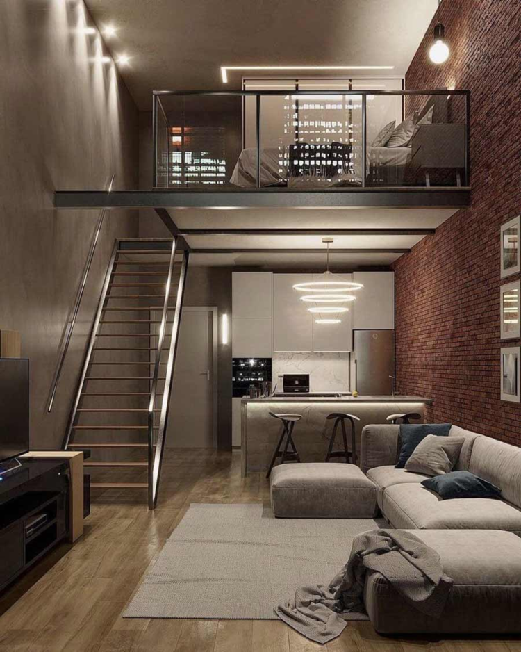 Mẫu nhà cấp 4 có gác lửng 5×15 200 triệu