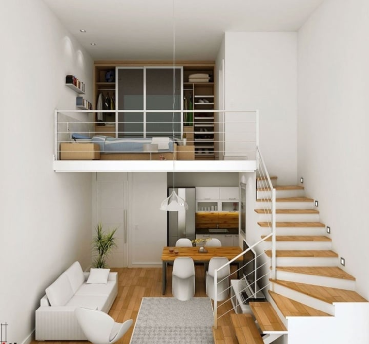 Mẫu nhà cấp 4 gác lửng 200 triệu tối giản, tiện nghi