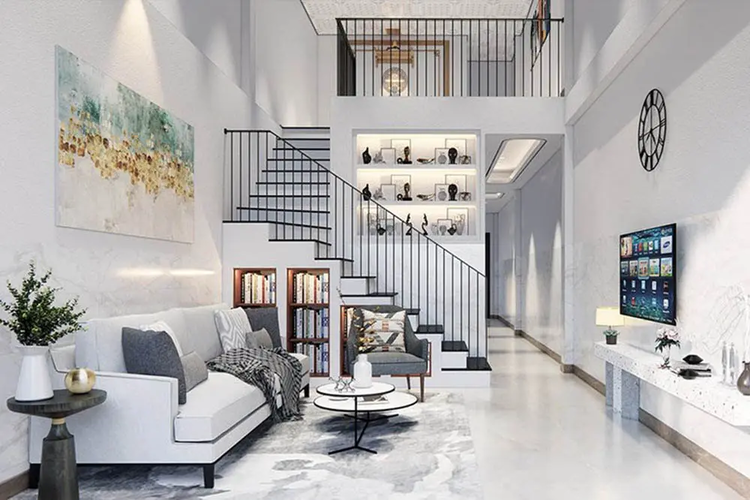 Nhà gác lửng 2 phòng ngủ có giá thành hợp lý