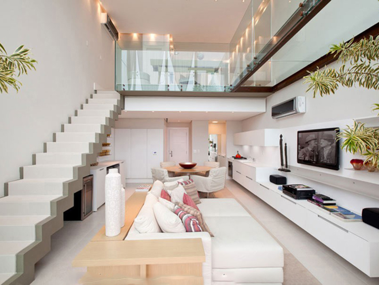 Mẫu nhà ống gác lửng 2 phòng ngủ có diện tích hẹp 