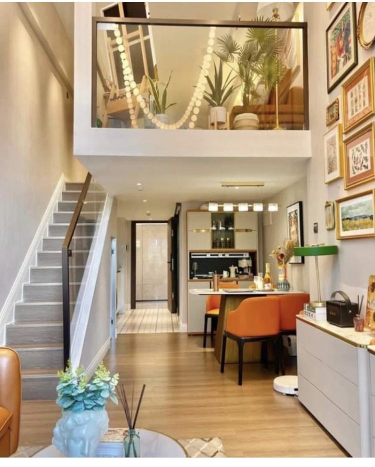 Mẫu nhà gác lửng 2 phòng ngủ 5x15 tối ưu diện tích sử dụng