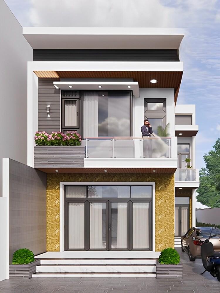 Mẫu nhà ống 2 tầng đẹp chi phí thấp 2026