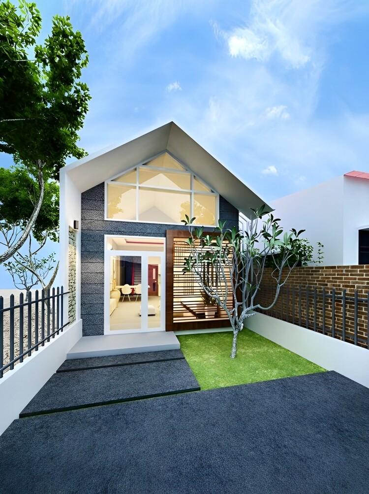 Mẫu nhà cấp 4 đẹp 5x20 phong cách Châu Âu đẹp nhất hiện nay