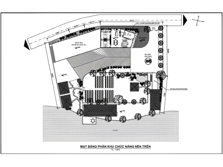 Bản vẽ nhà vườn đẹp thiết kế theo kiểu nhà cấp 4 