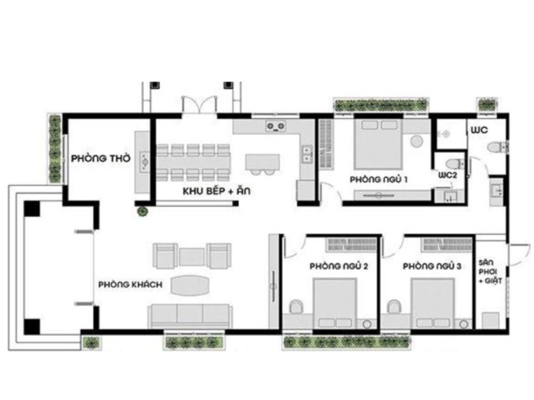 Bản vẽ nhà cấp 4 500 triệu