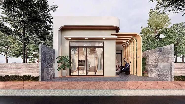 Thiết kế phòng khách, bếp liên thông để tiết kiệm diện tích