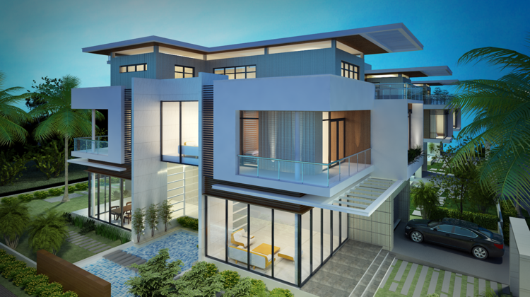 Mẫu nhà kính 2 tầng đẹp với thiết kế rộng rãi, thoáng đãng