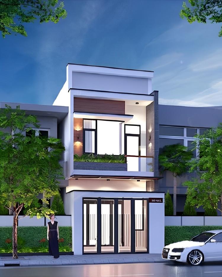 Mẫu thiết kế nhà 2 tầng đẹp giá 700 triệu diện tích 4x14m